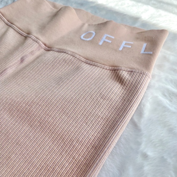 NWOT Aerie Offline High Waisted Ribbed Pink Leggings - Picture 7 of 14